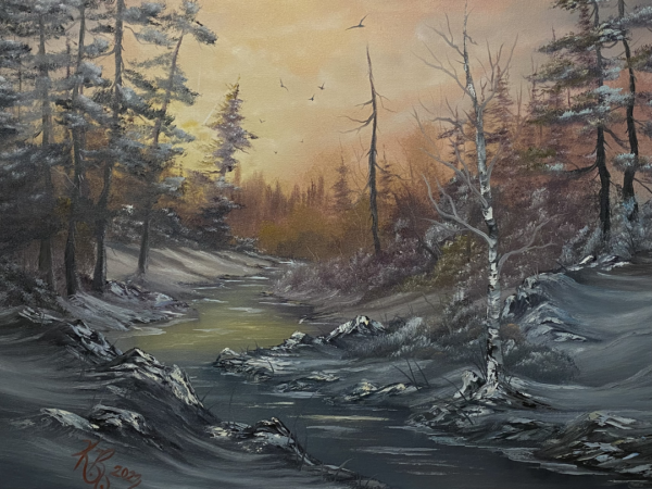 "frozen-waters-captivating-landscape-painting"