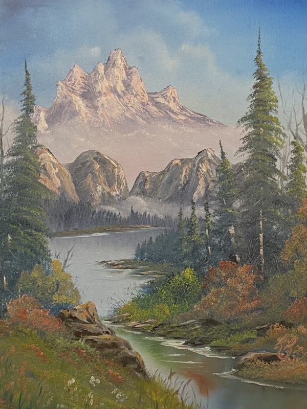 "SpringInTheWasatch-OilPainting"