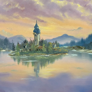 Stunning-Sunset-In-Slovenia-Painting